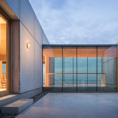 Dots Glass LED Wall Light in Outside Area.