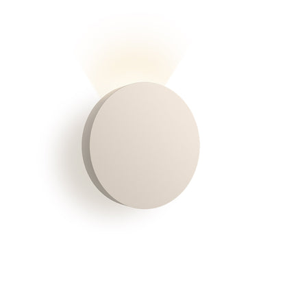 Dots LED Circular Wall Light in Sand (Direct Grazer).