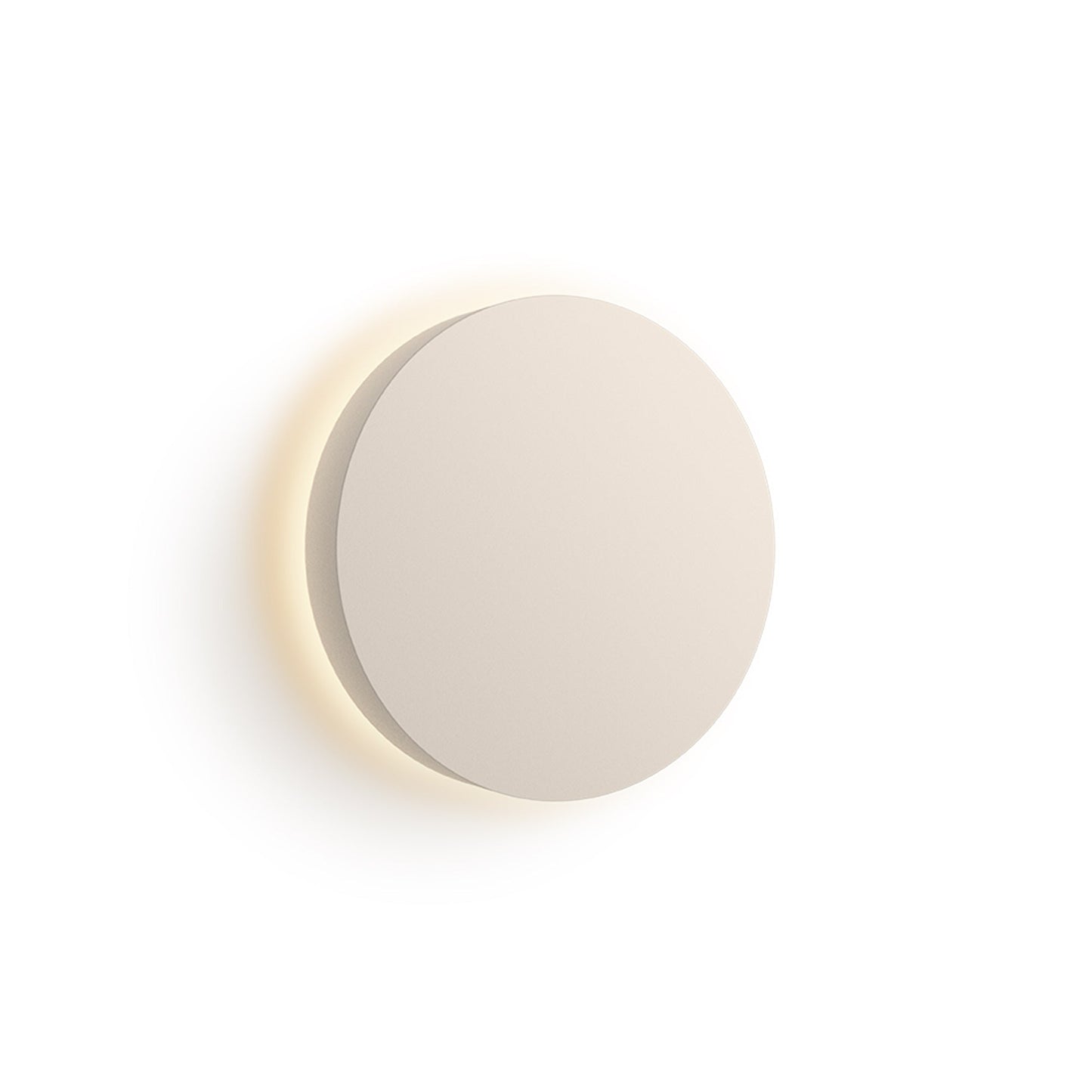 Dots LED Circular Wall Light in Sand (Full-circle Grazer).