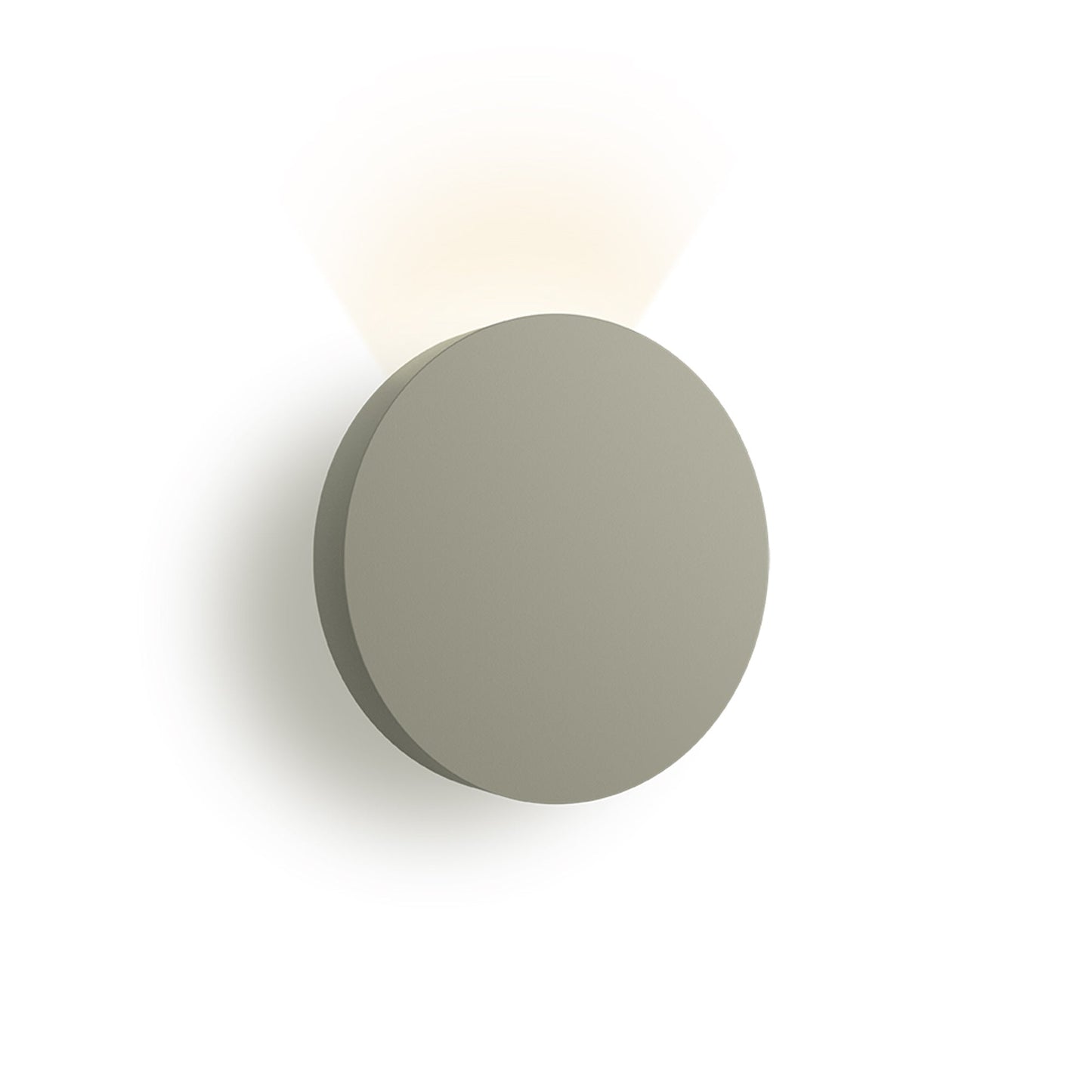 Dots LED Circular Wall Light in Green L1 (Direct Grazer).