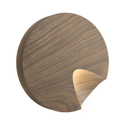Dots LED Wall Light in American Walnut.