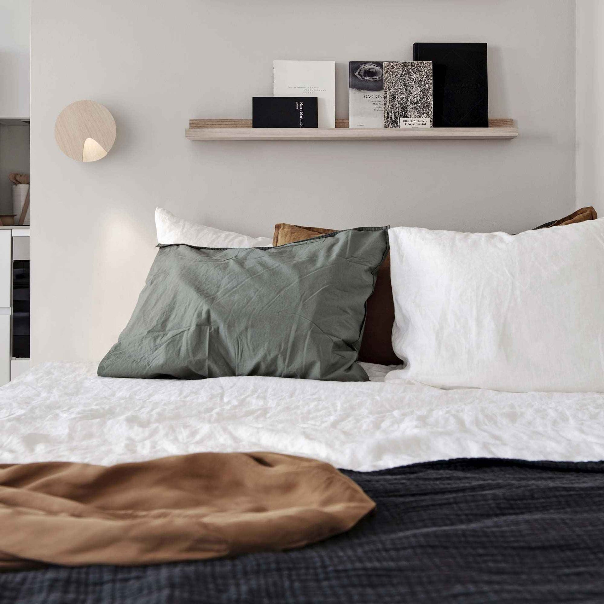 Dots LED Wall Light in bedroom.