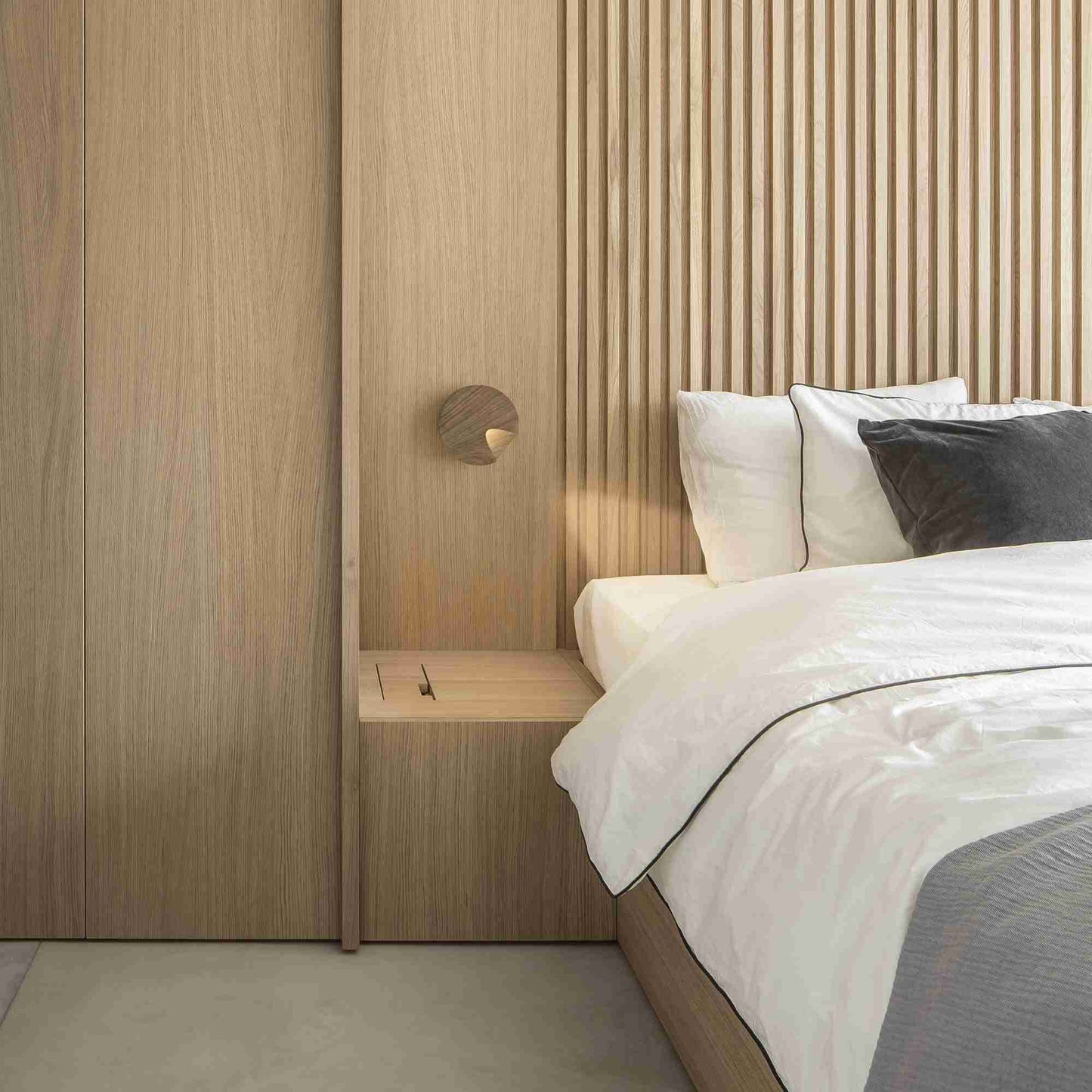 Dots LED Wall Light in bedroom.