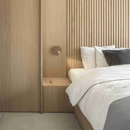 Dots LED Wall Light in bedroom.