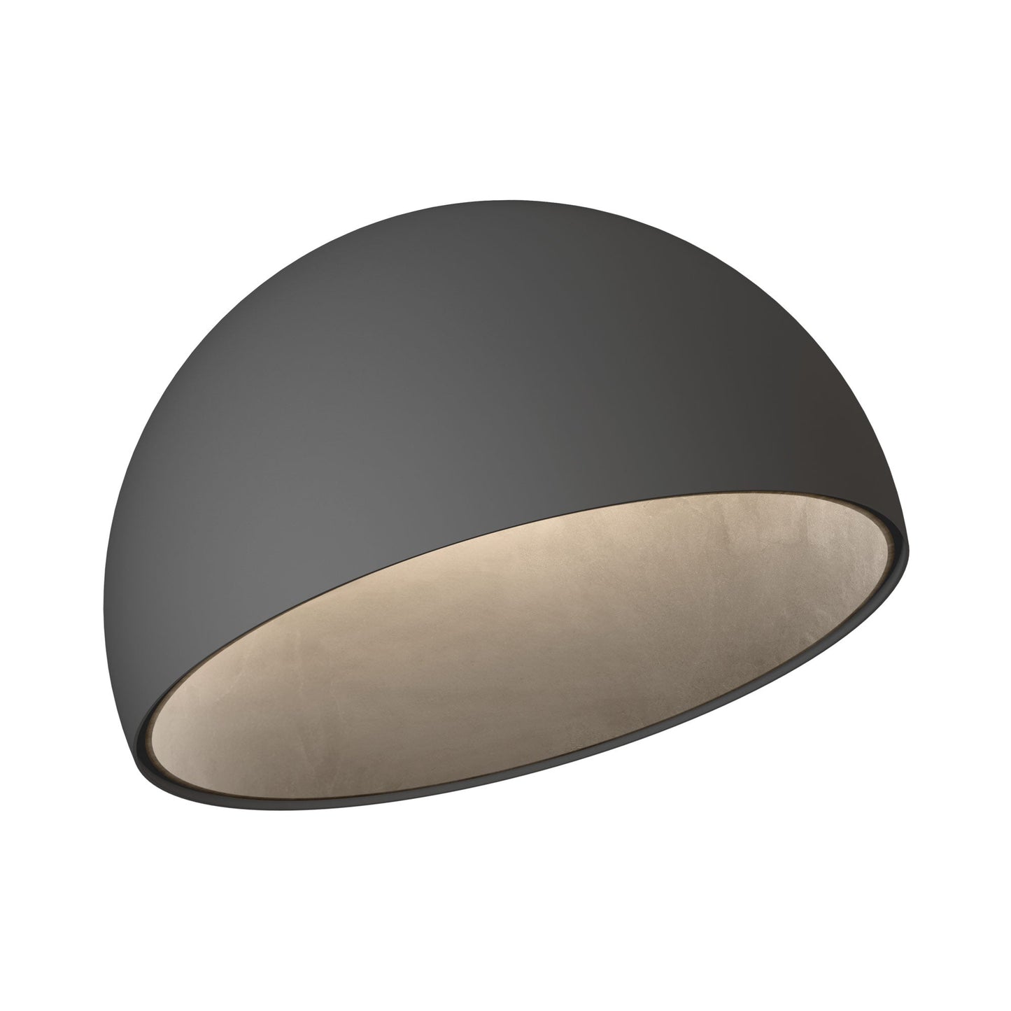 Duo Petra LED Asymmetrical Flush Mount Ceiling Light in Graphite.