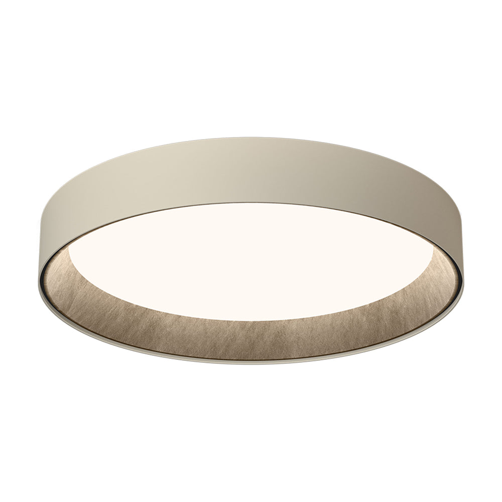 Duo Petra LED Flush Mount Ceiling Light in Cream (31-Inch).