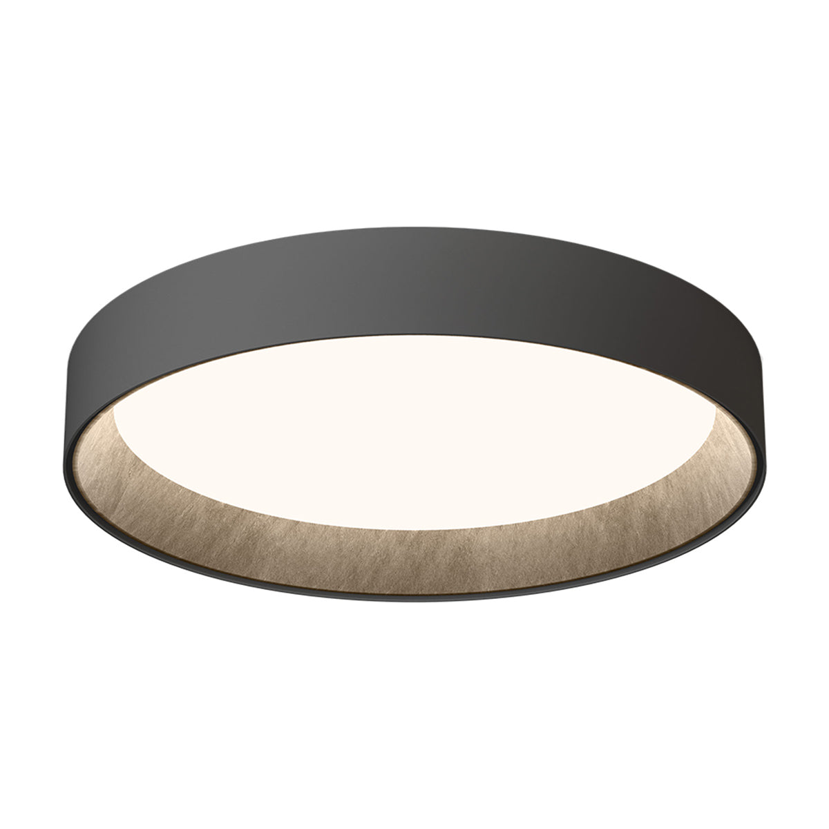 Duo Petra LED Flush Mount Ceiling Light in Graphite (31-Inch).