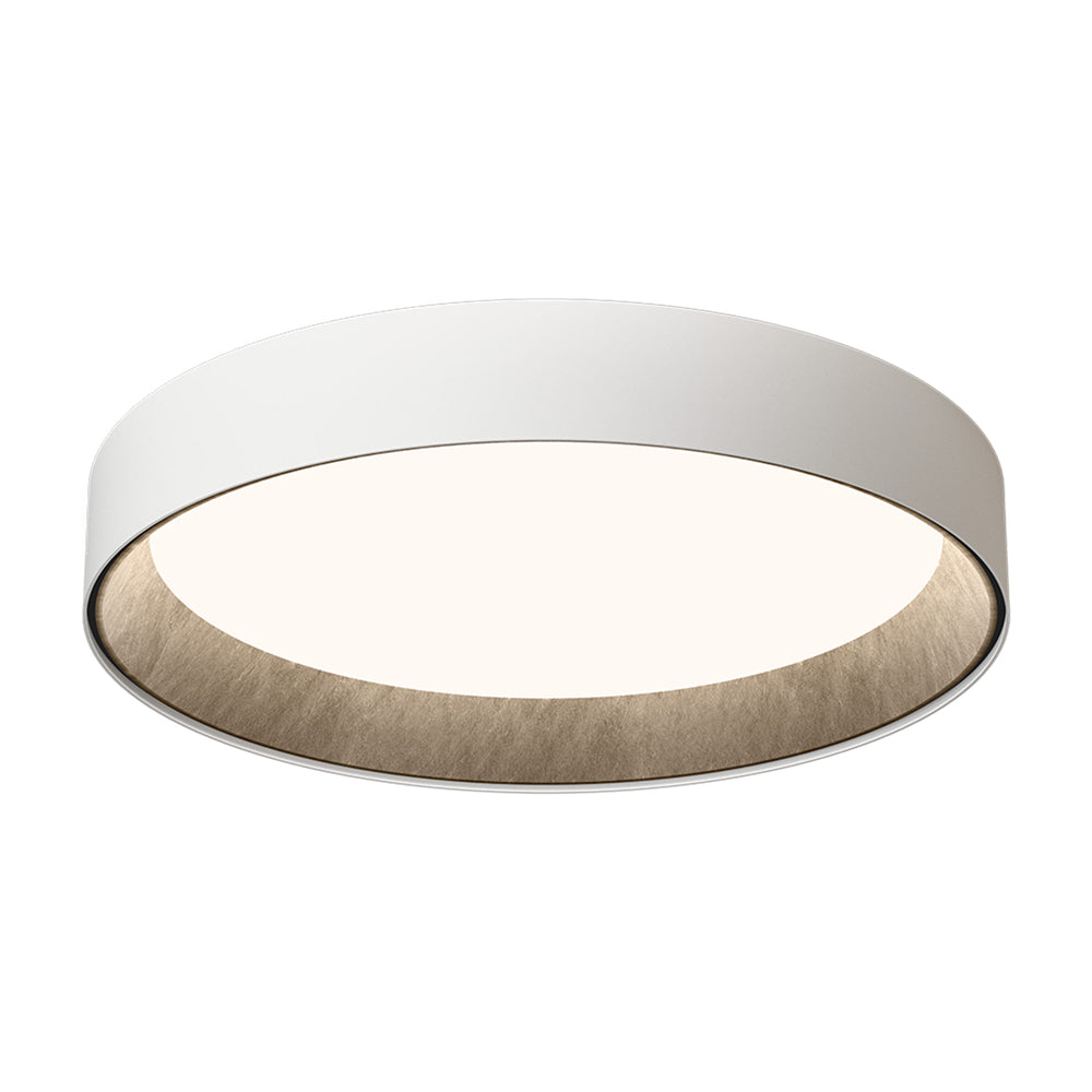 Duo Petra LED Flush Mount Ceiling Light in White (31-Inch).