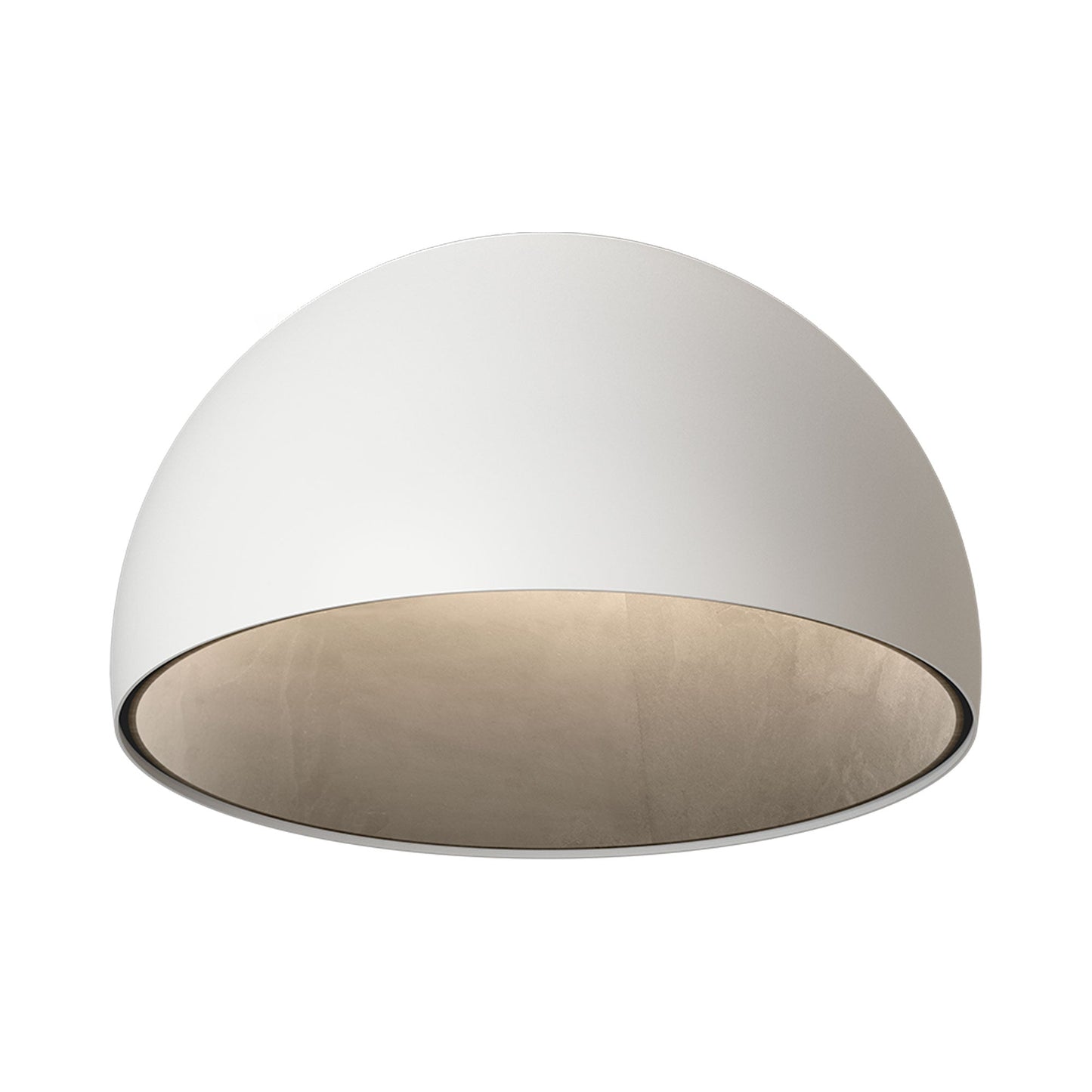 Duo Petra LED Symmetrical Flush Mount Ceiling Light in White.