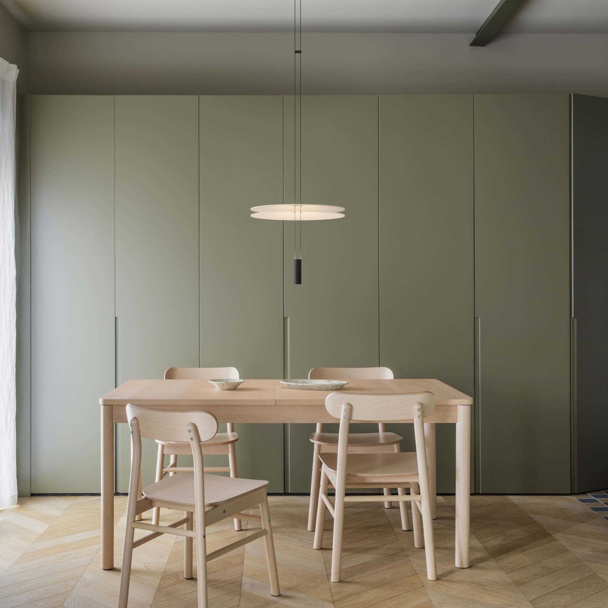 Flamingo Mini 1575 LED Pendant Light in dining room.