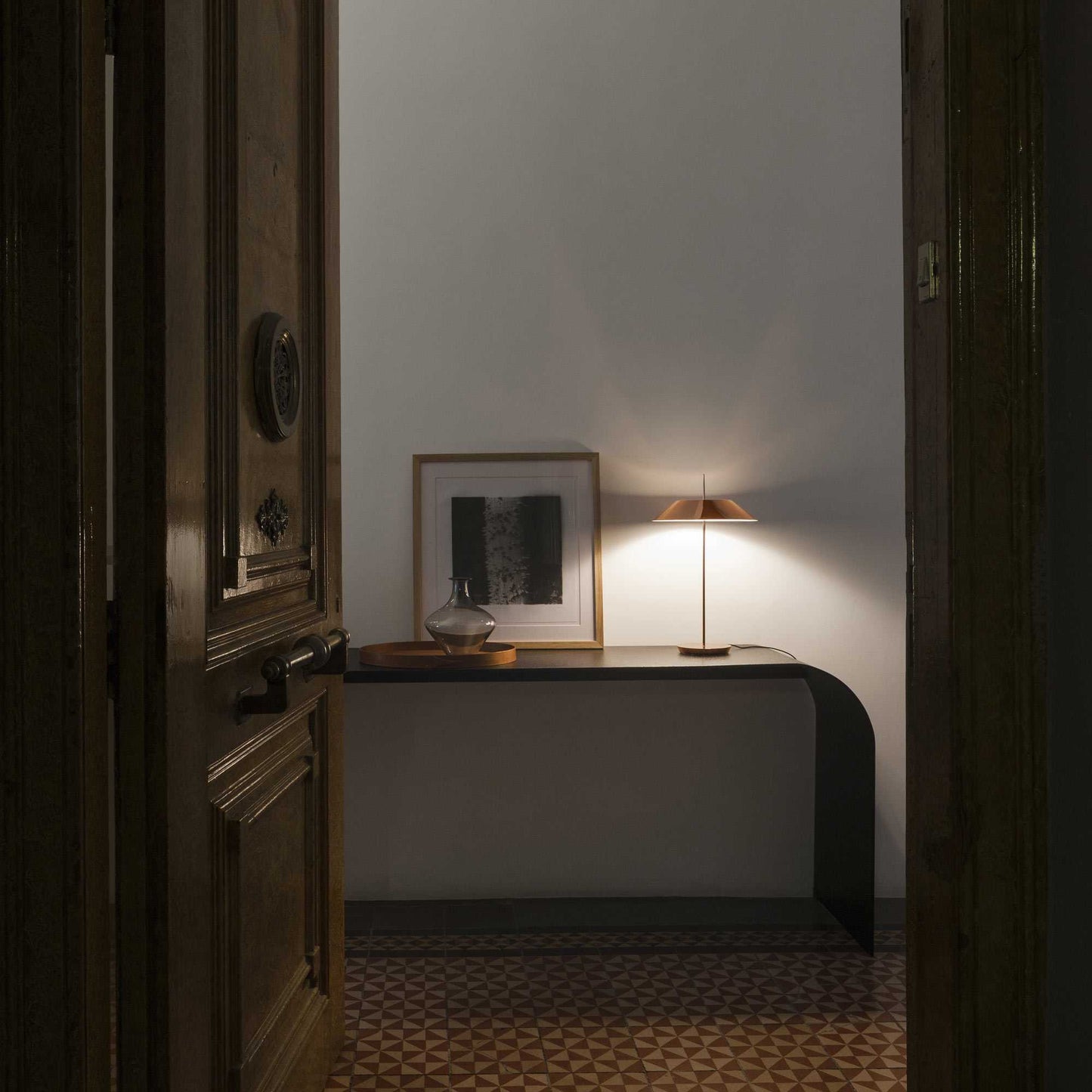 Mayfair LED Table Lamp in room.