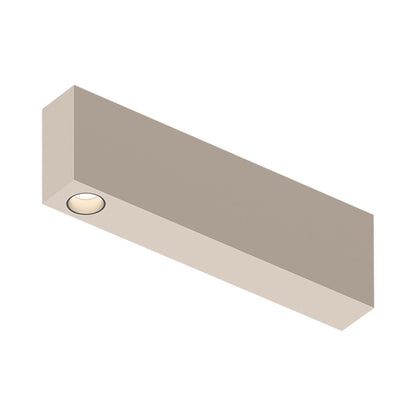 Offset LED Downlight Flush Mount Ceiling Light in Beige M1 (1-Light).