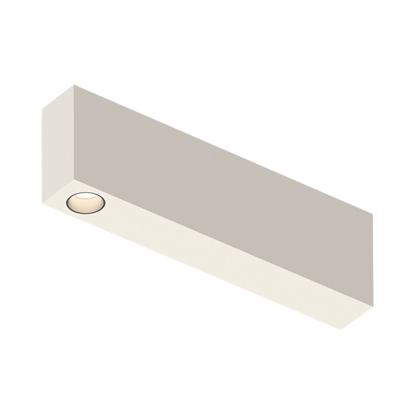 Offset LED Downlight Flush Mount Ceiling Light in Warm White (1-Light).