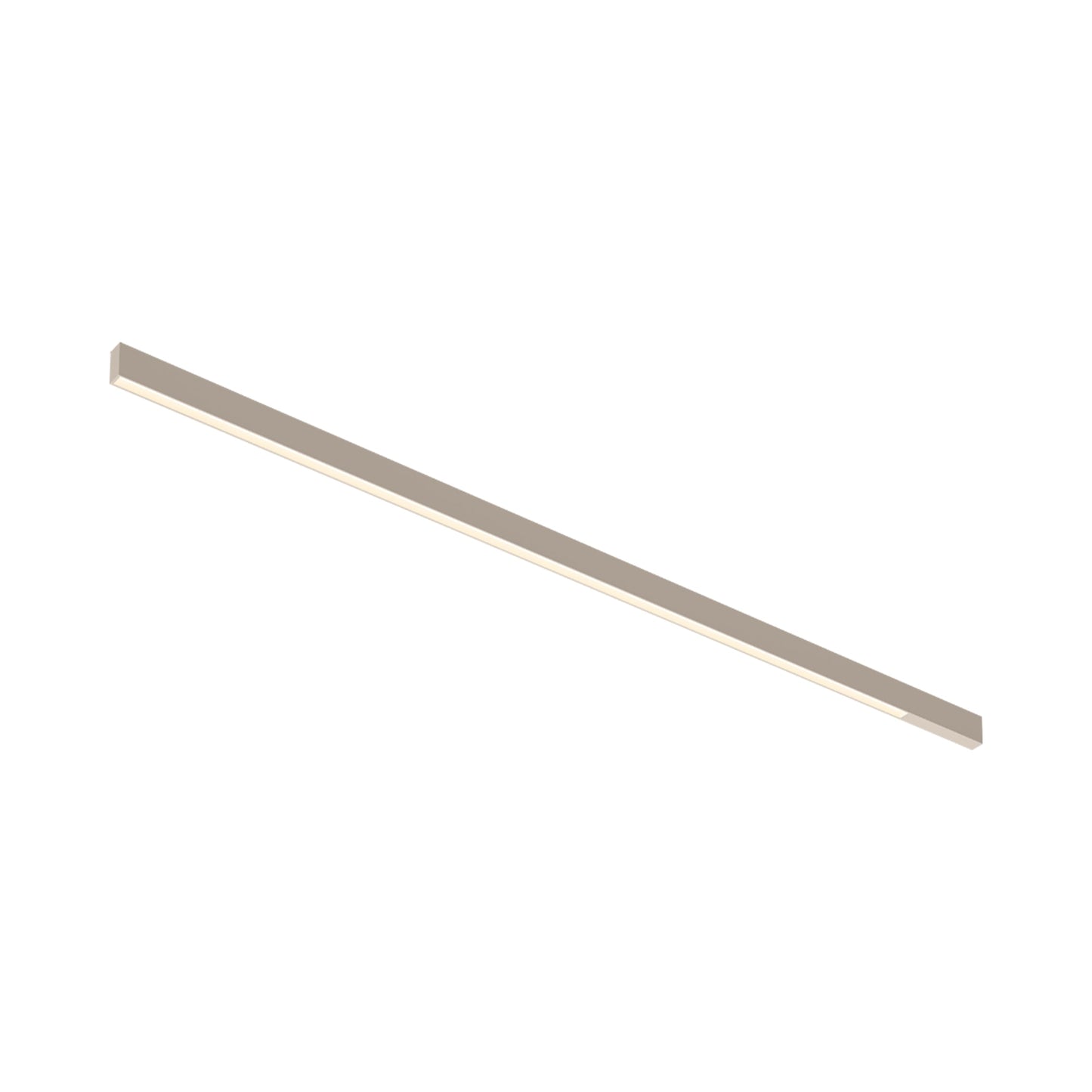 Offset LED Linear Flush Mount Ceiling Light in Beige M1 (88.5-Inch).