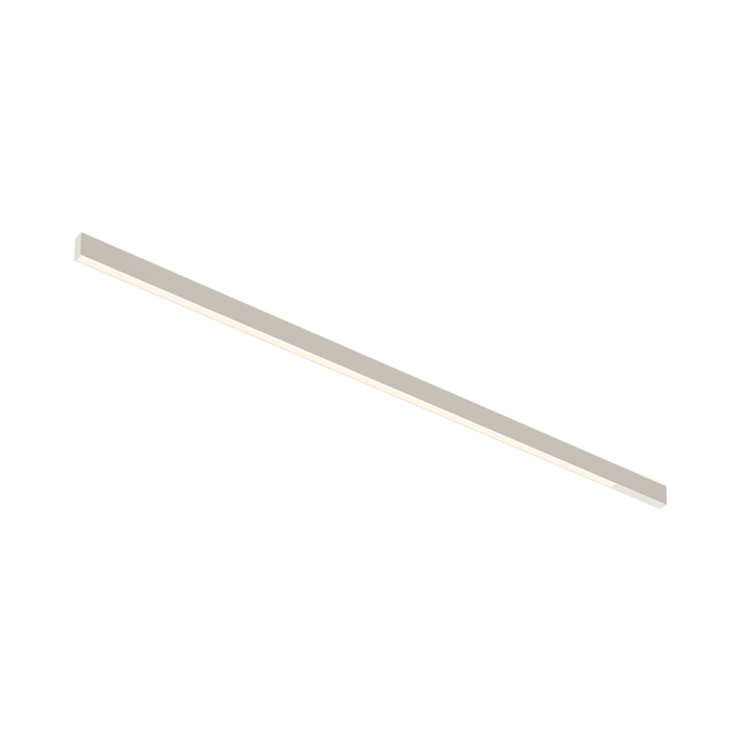 Offset LED Linear Flush Mount Ceiling Light in Warm White (88.5-Inch).