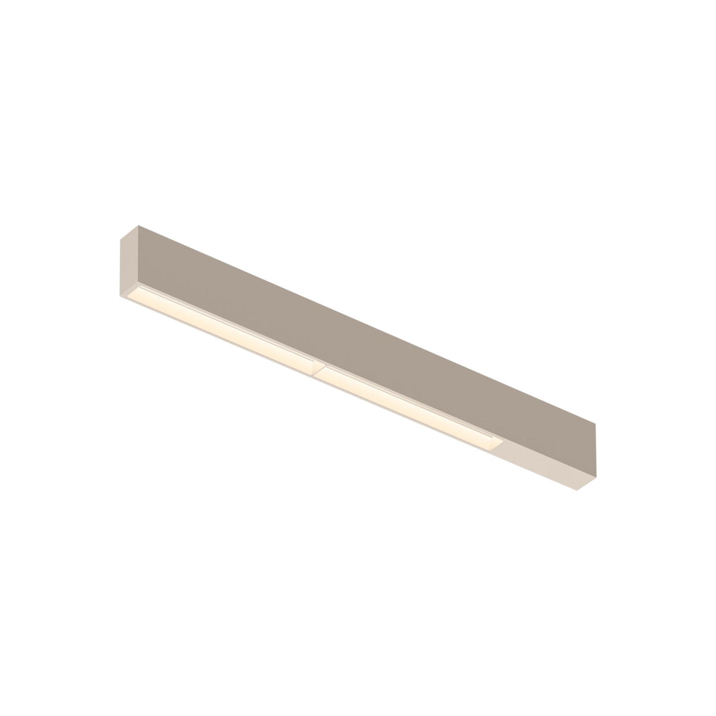 Offset LED Linear High Comfort Flush Mount Ceiling Light in Beige M1 (25.5-Inch).