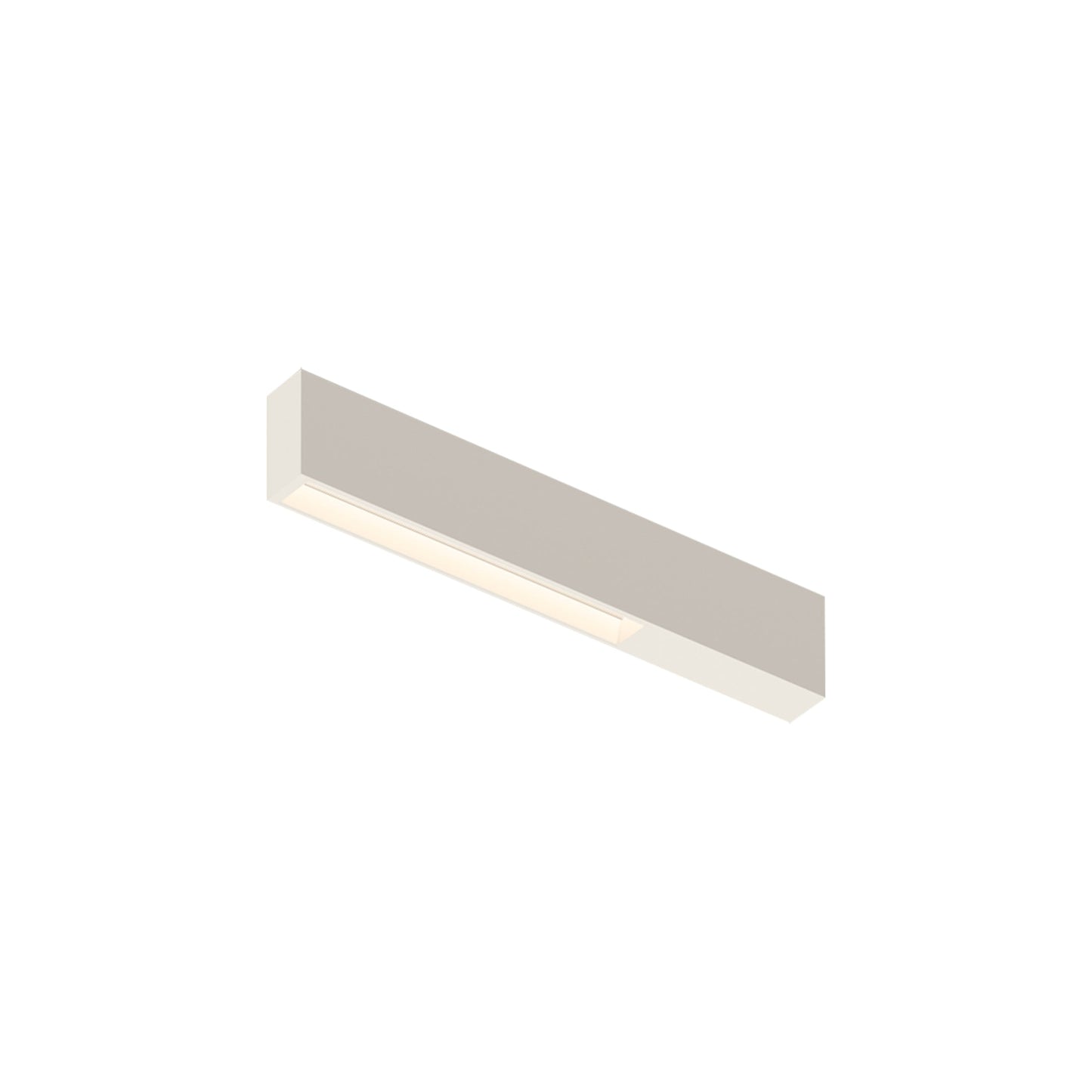 Offset LED Linear High Comfort Flush Mount Ceiling Light in Warm White (15.75-Inch).