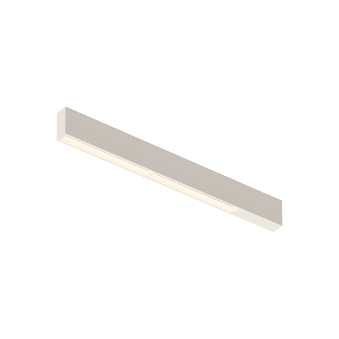 Offset LED Linear High Comfort Flush Mount Ceiling Light in Warm White (25.5-Inch).