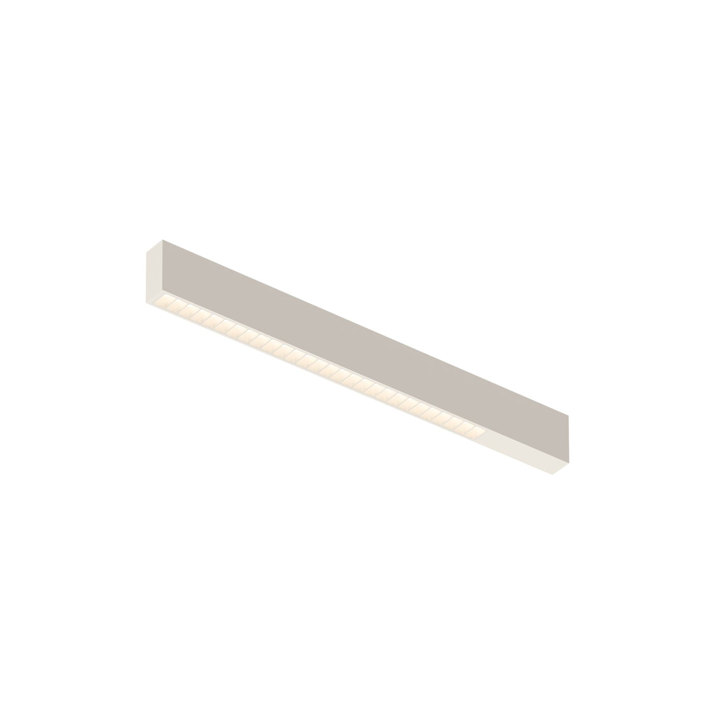 Offset LED Linear High Efficiency Flush Mount Ceiling Light in Warm White (25.5-Inch).
