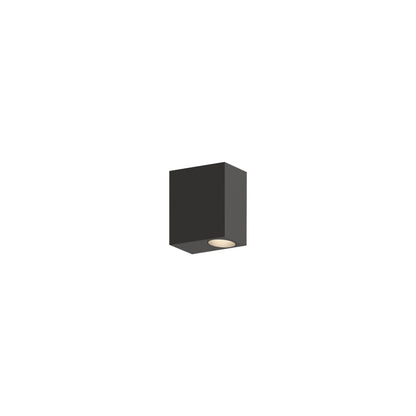 Offset LED Wall Light in Black (3.25-Inch).