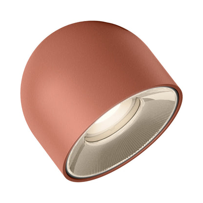 Plusminus Solo LED Ceiling / Wall Light in Terra Red.