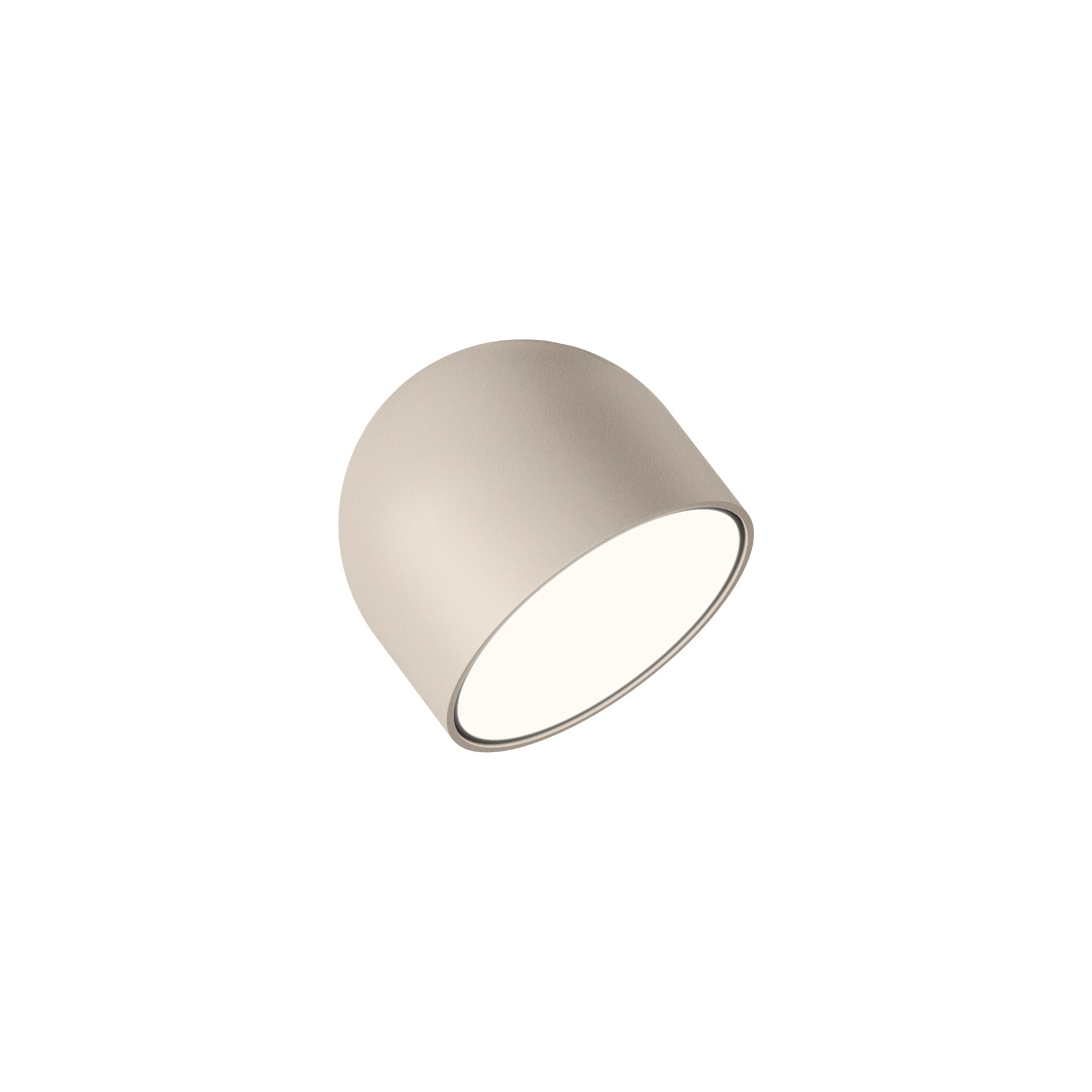 Plusminus Solo LED Flat Ceiling / Wall Light in Beige M1 (4-Inch).