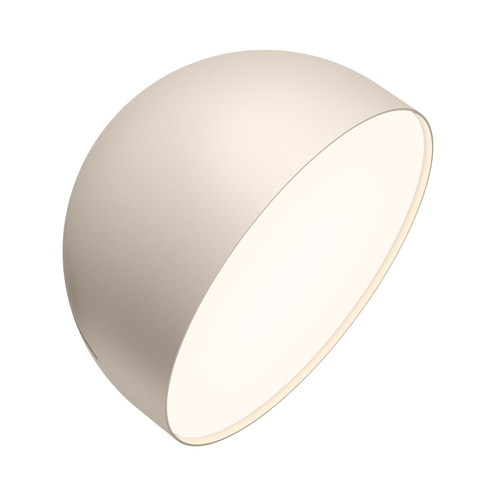 Plusminus Solo LED Flat Ceiling / Wall Light in Beige M1 (11.75-Inch).