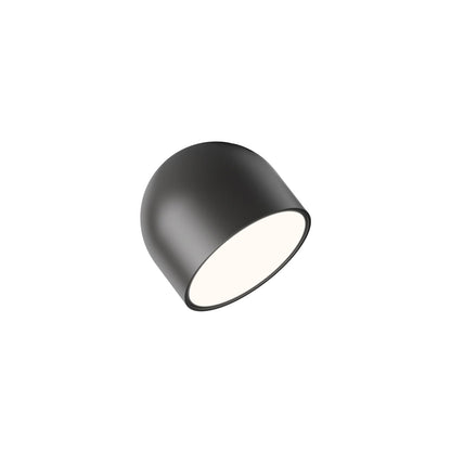 Plusminus Solo LED Flat Ceiling / Wall Light in Black (4-Inch).