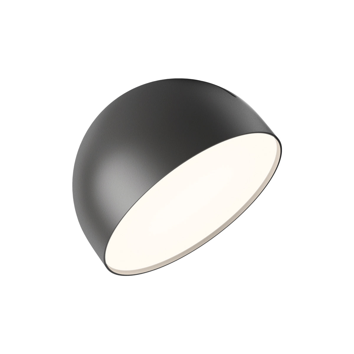 Plusminus Solo LED Flat Ceiling / Wall Light in Black (7.75-Inch).