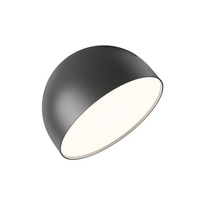 Plusminus Solo LED Flat Ceiling / Wall Light in Black (7.75-Inch).