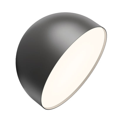 Plusminus Solo LED Flat Ceiling / Wall Light in Black (11.75-Inch).