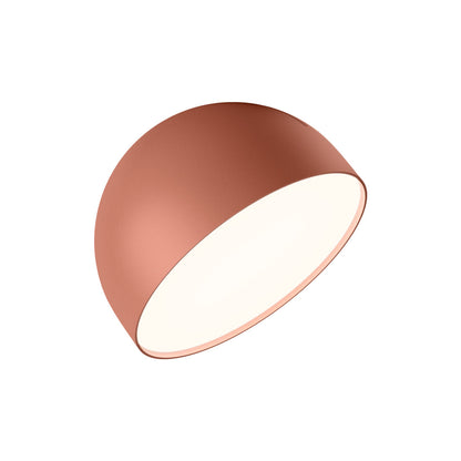 Plusminus Solo LED Flat Ceiling / Wall Light in Terra Red (7.75-Inch).