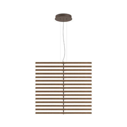 Rhythm Wood Vertical LED Pendant Light.