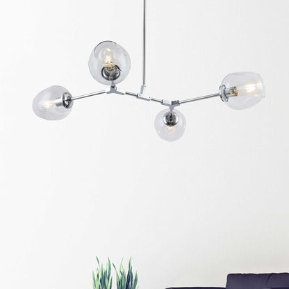 P2069 Linear Pendant Light in living room.