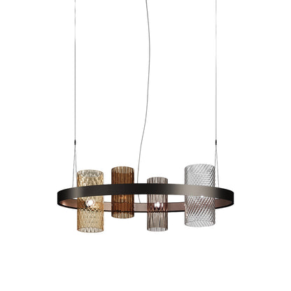 Armonia Pendant Light in Matt Black Nickel/Matt Copper 2/Multicolor 2.