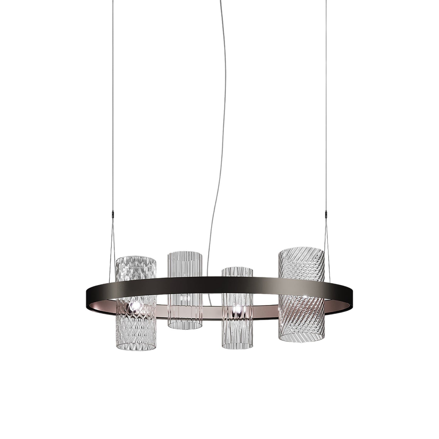 Armonia Pendant Light in Matt Black Nickel/Matt Copper 2/Multicolor 3.