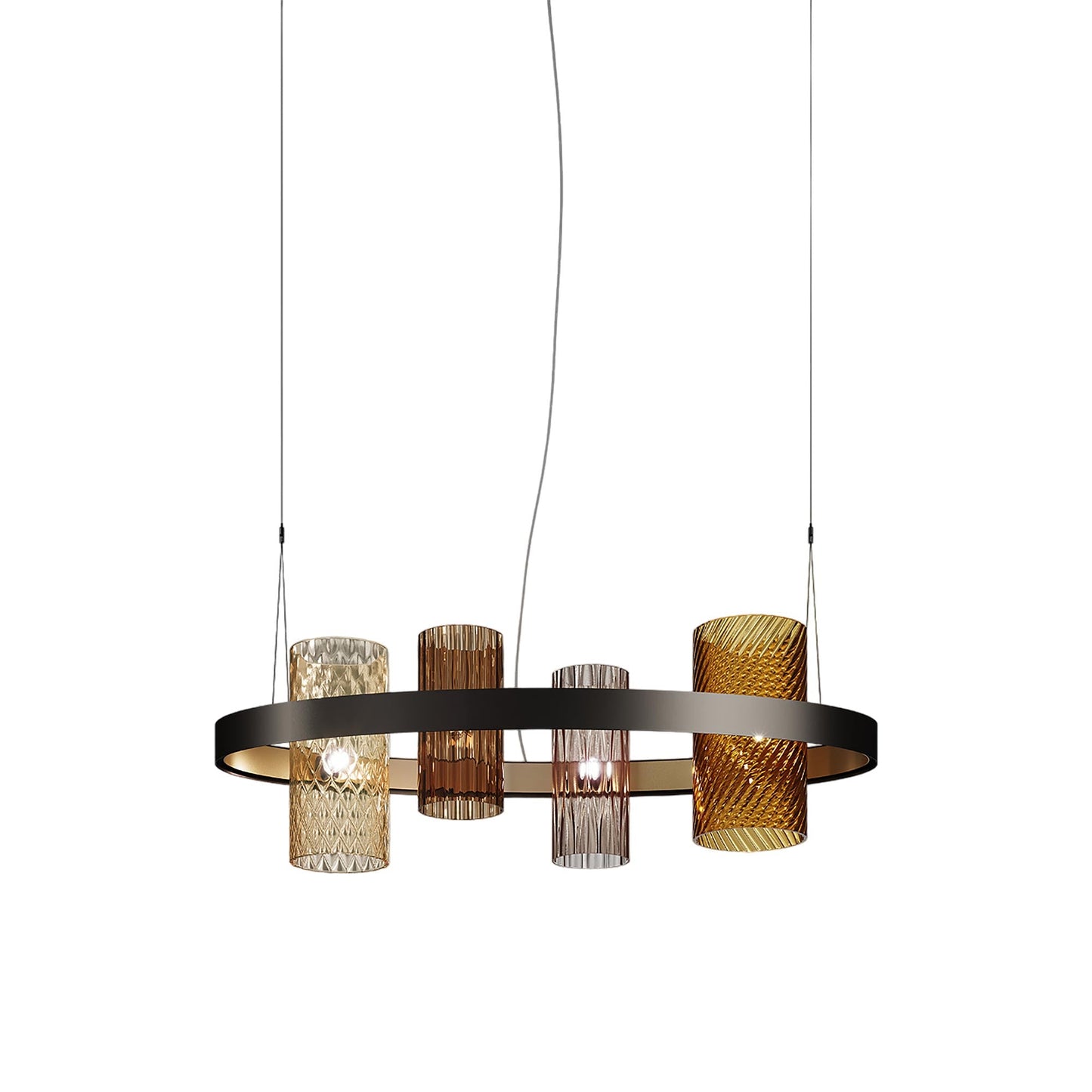 Armonia Pendant Light in Matt Black Nickel/Matt Gold 3/Multicolor 1.