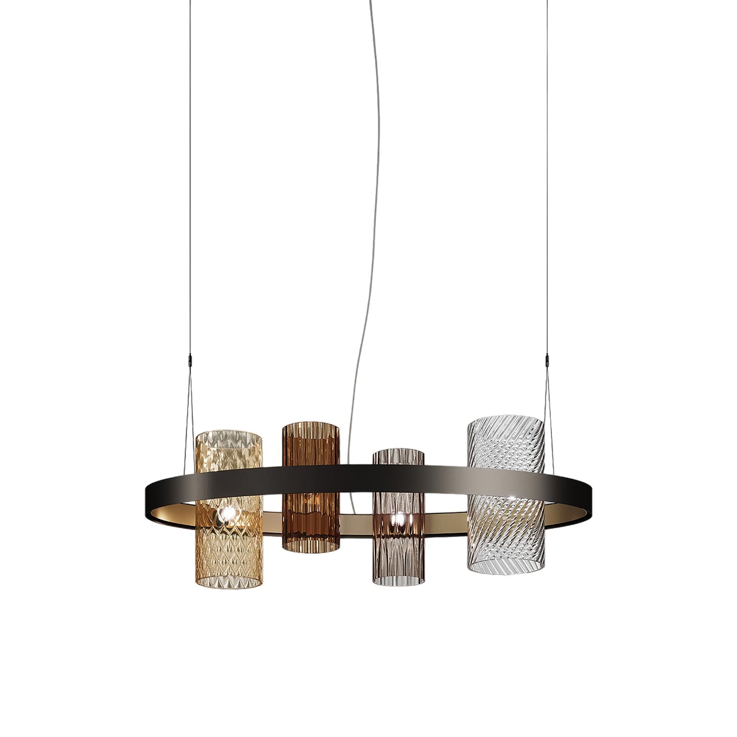 Armonia Pendant Light in Matt Black Nickel/Matt Gold 3/Multicolor 2.
