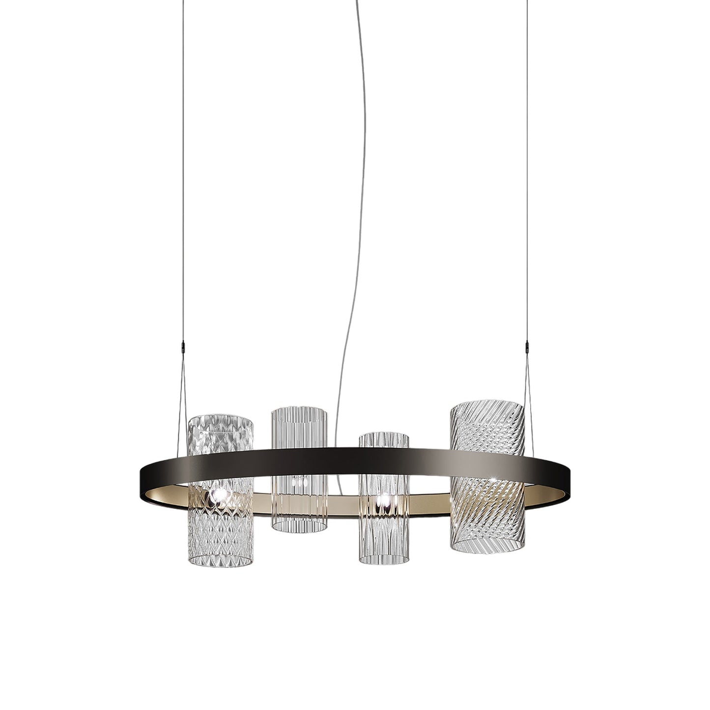 Armonia Pendant Light in Matt Black Nickel/Matt Gold 3/Multicolor 3.
