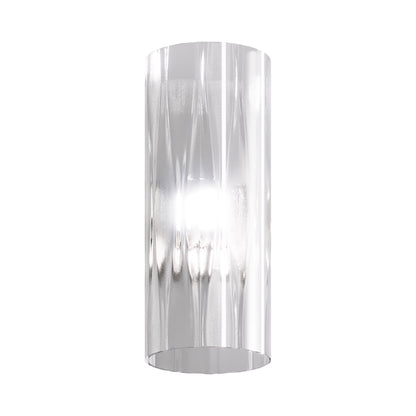 Armonia Wall Light in Matt Black Nickel/Crystal Elongated Rhombus (5.5-Inch).