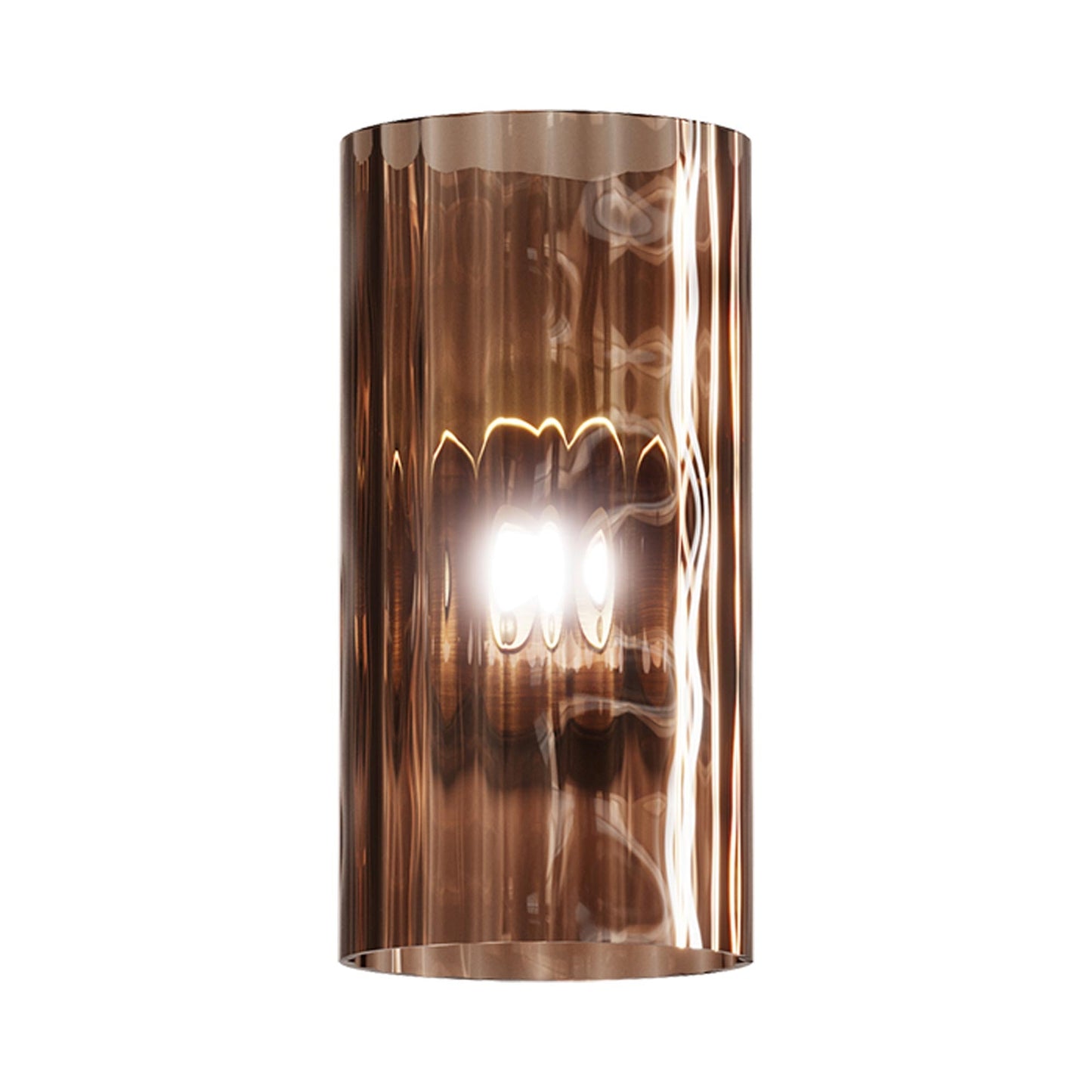 Armonia Wall Light in Matt Gold 3/Terra Bruciata Rigadin Verticale (6-Inch).