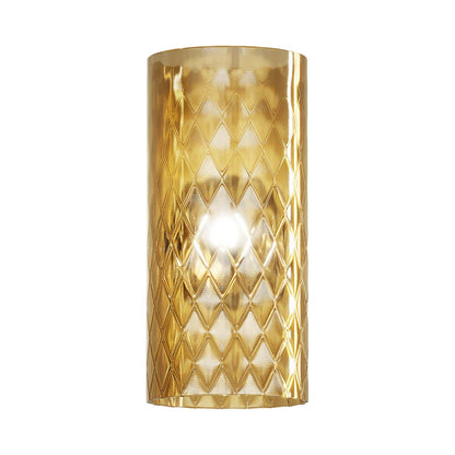 Armonia Wall Light in Matt Black Nickel/Amber Balloton (7-Inch).