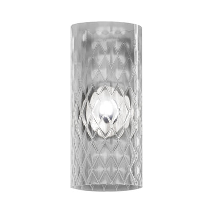 Armonia Wall Light in Matt Black Nickel/Crystal Balloton (7-Inch).
