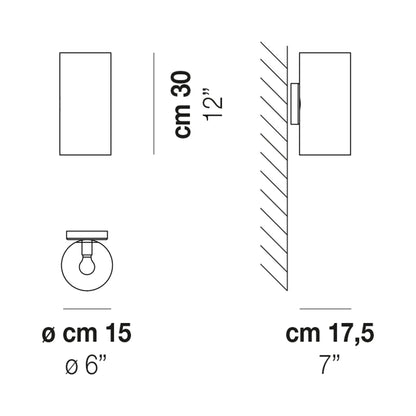 Armonia Wall Light - line drawing.
