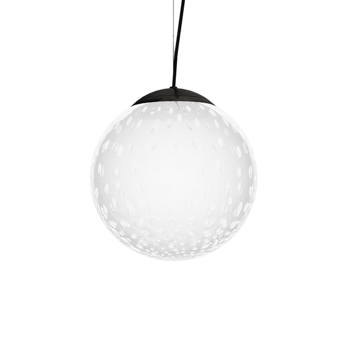 Bolle Pendant Light in Charcoal Grey/White Bubbles(10-Inch).