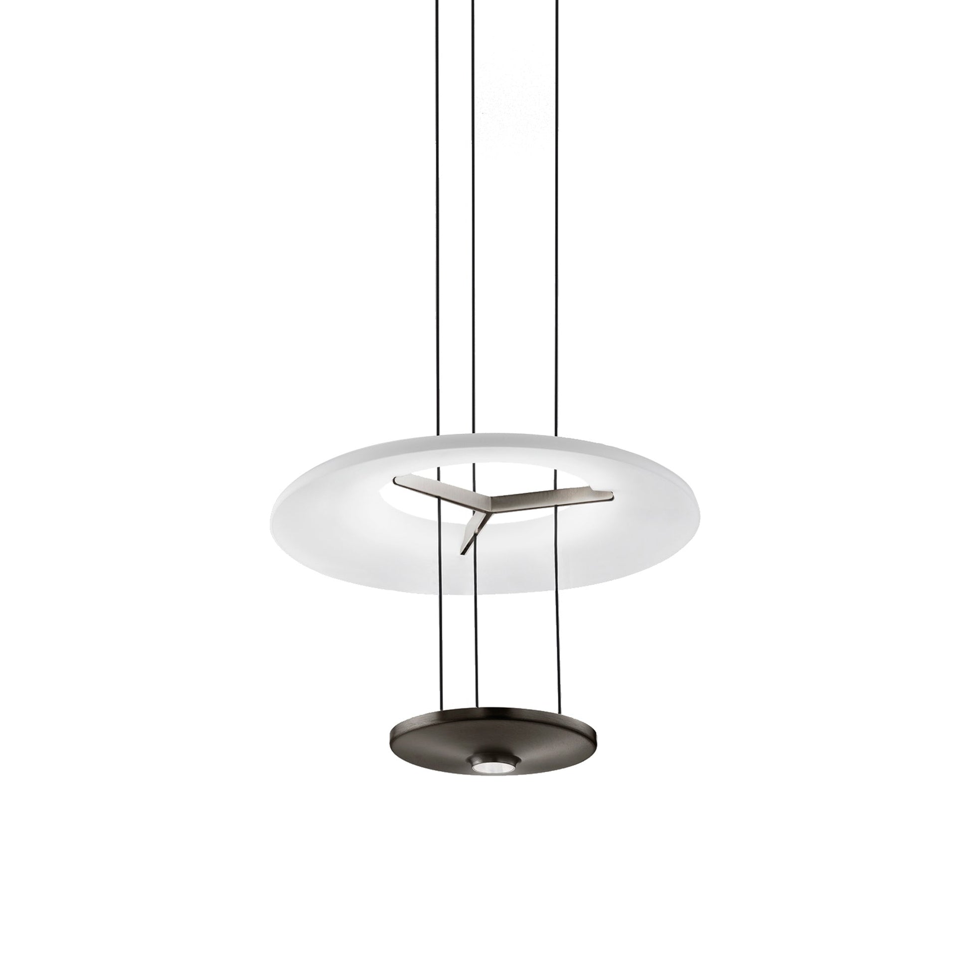Dione LED Pendant Light in Matt Black Nickel (15.5-Inch).