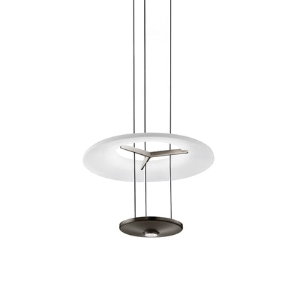 Dione LED Pendant Light in Matt Black Nickel (15.5-Inch).