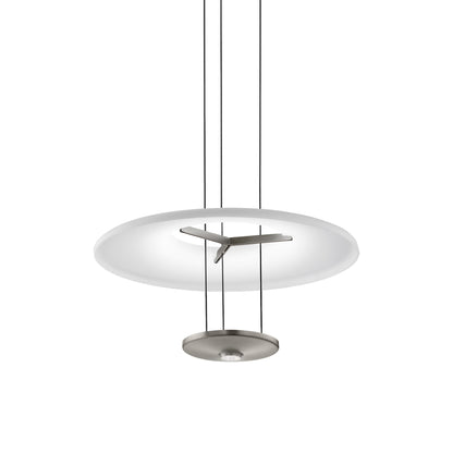 Dione LED Pendant Light in Matt Steel (20.5-Inch).