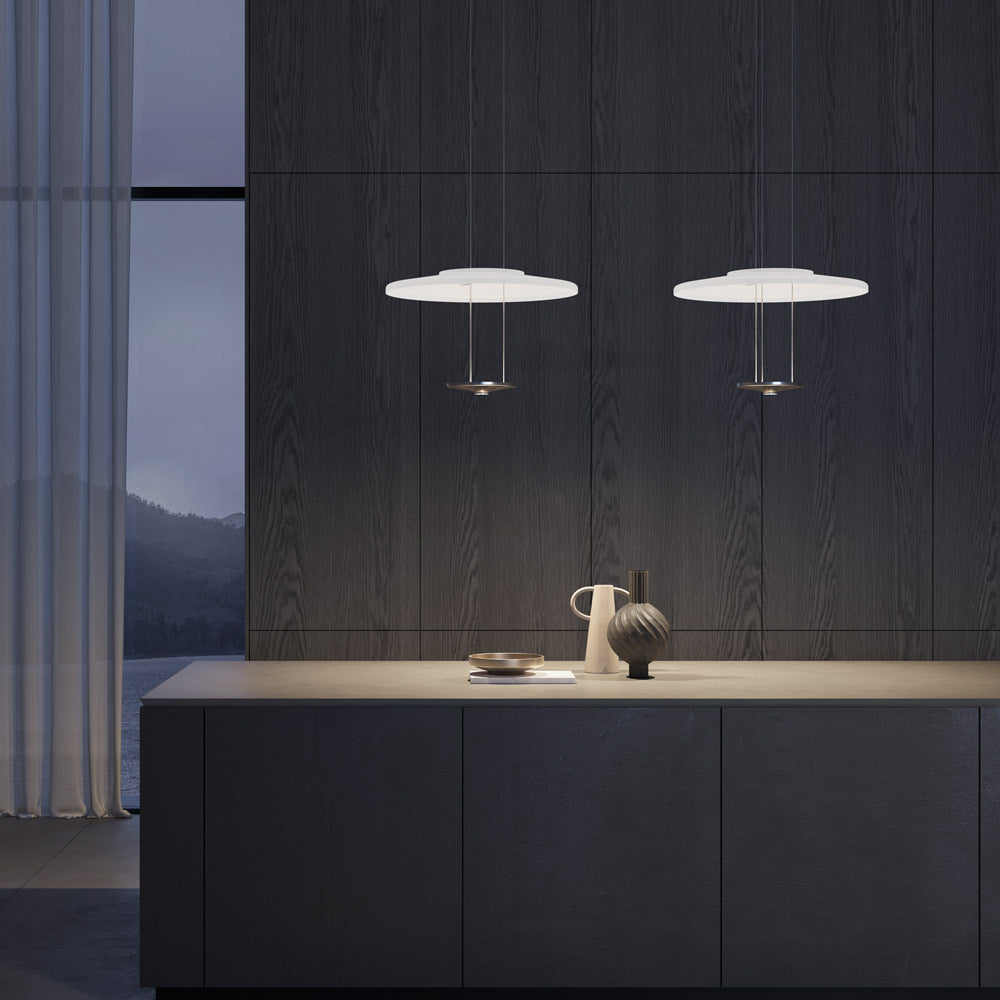 Dione LED Pendant Light in living room.