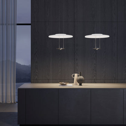 Dione LED Pendant Light in living room.
